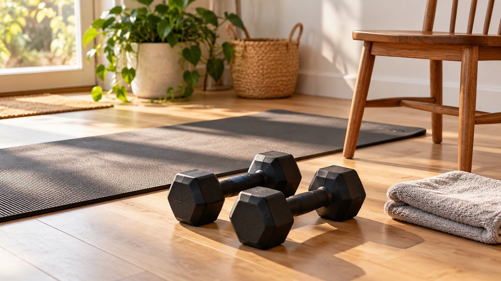Beginner Dumbbell Workout at Home: A Simple No-Bench Plan