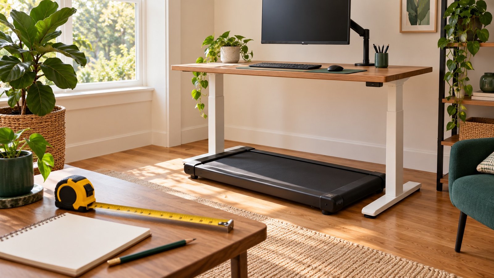 Walking Pad Desk Setup: Measurements, Height and Clearance